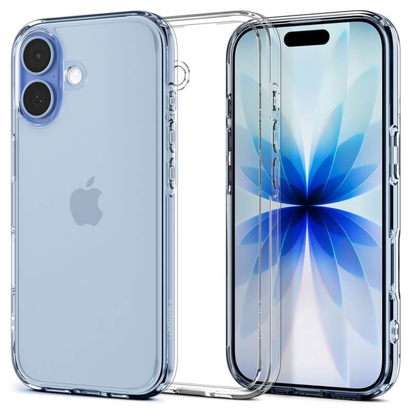Противоударен Калъф за iPhone 17, Spigen Ultra Hybrid Case, Прозрачен