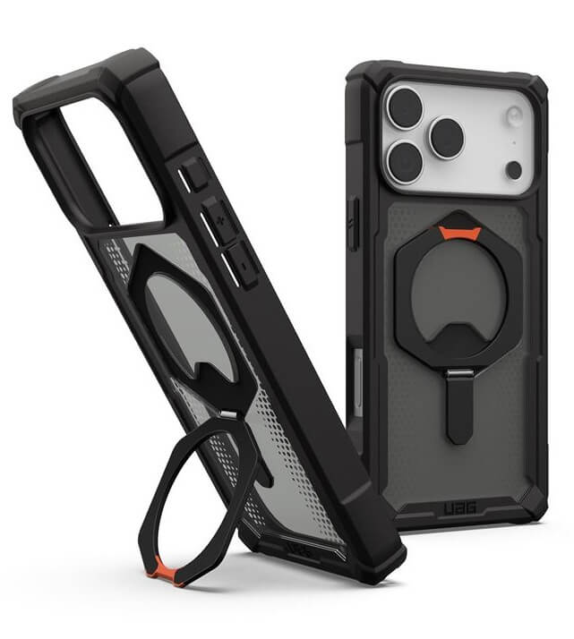 Magsafe Противоударен Калъф за iPhone 17 Pro, UAG Plasma XTE Case Black-Orange, Черен