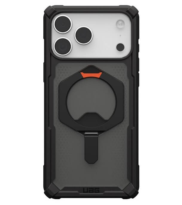 Magsafe Противоударен Калъф за iPhone 17 Pro Max, UAG Plasma XTE Case Black-Orange, Черен (2)