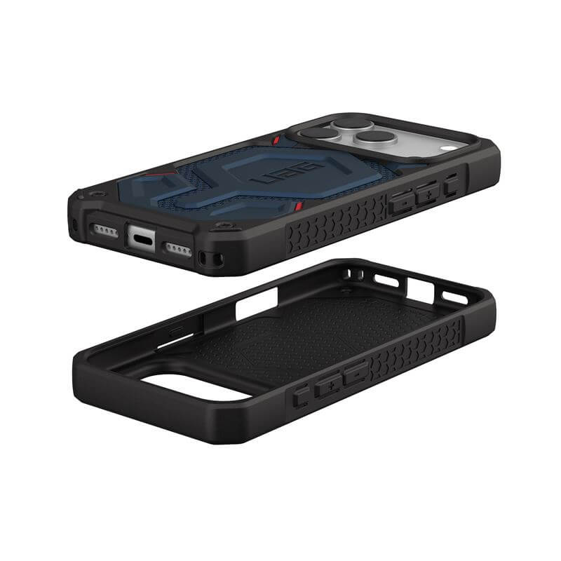 Magsafe Противоударен Калъф за iPhone 17 Pro, UAG Monarch Pro Kevlar Case Mallard, Син (4)