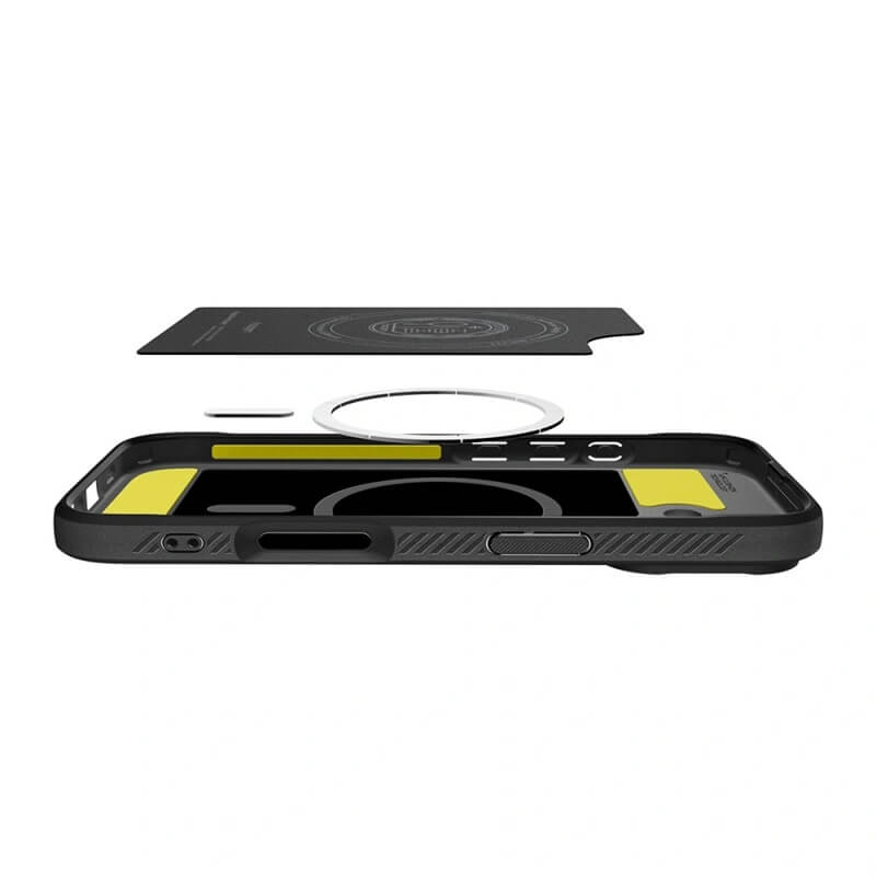 MagSafe Калъф за iPhone 17, Spigen Rugged Armor Case, Черен (7)