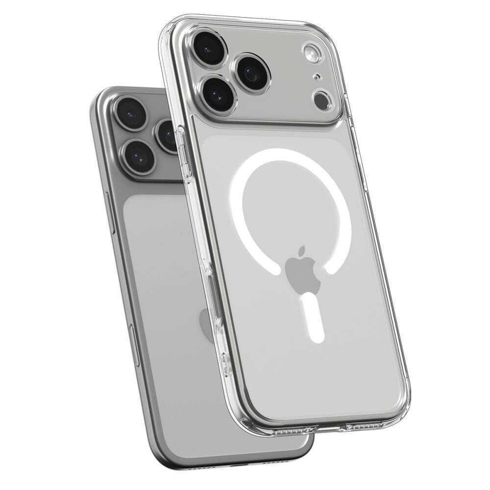 Magsafe Калъф за iPhone 17 Pro, Spigen Ultra Hybrid Case, Бял (4)