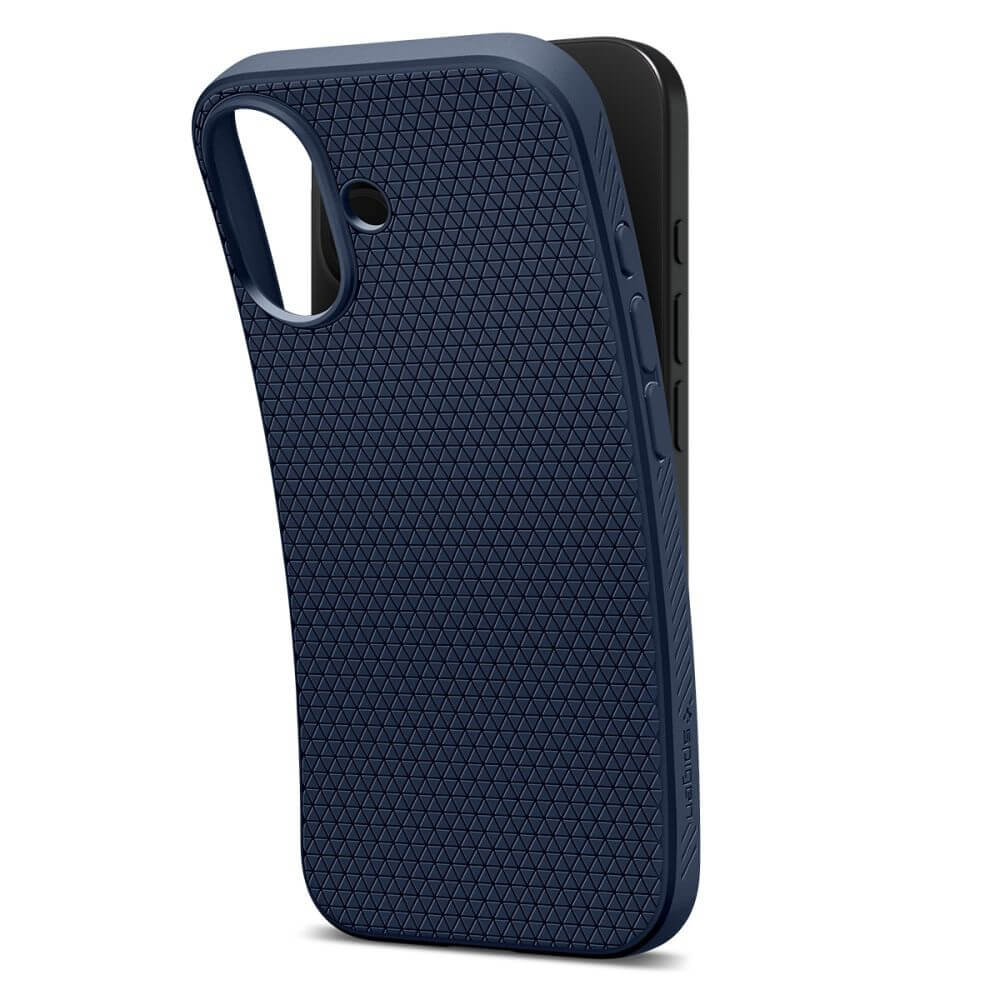 Противоударен Калъф за iPhone 17, Spigen Liquid Air Case, Син (3)