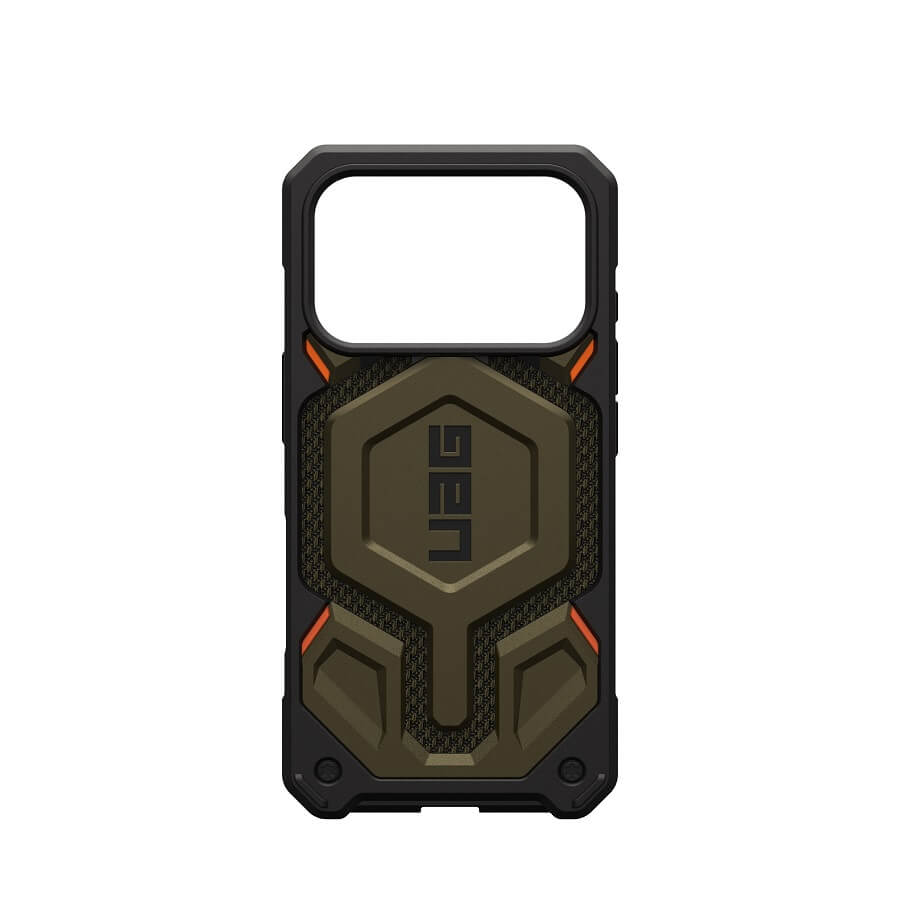 Magsafe Противоударен Калъф за iPhone 17 Pro Max, UAG Monarch Pro Kevlar Case Element Green, Зелен (5)