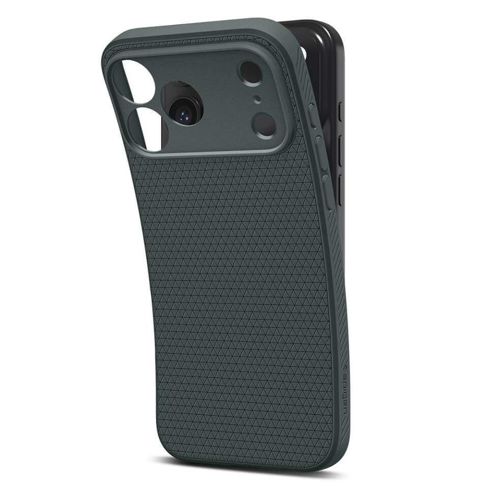 Противоударен Калъф за iPhone 17 Pro Max, Spigen Liquid Air Case, Зелен (5)