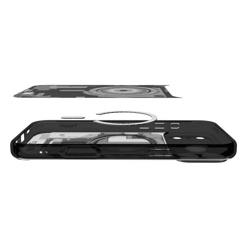 Magsafe Калъф за iPhone 17 Pro Max, Spigen Zero One Ultra Hybrid Case, Черен (6)