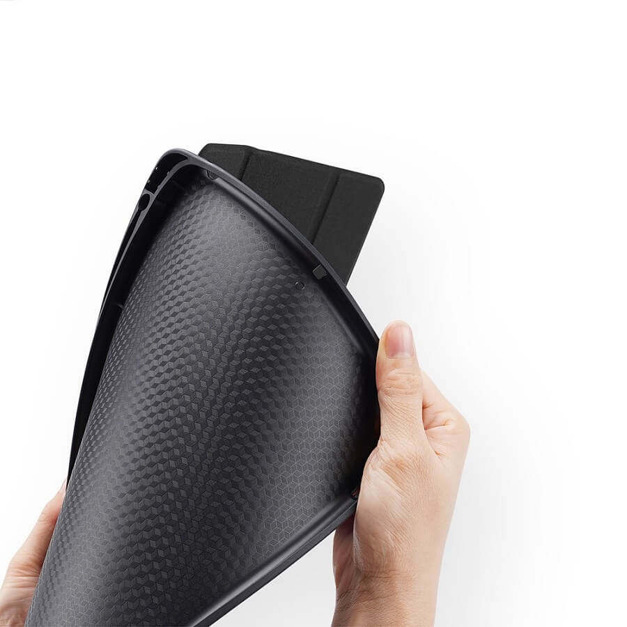 Калъф с Pen Поставка за iPad 9/ 8/ 7 10.2", Dux Ducis Domo Case, Черен (6)