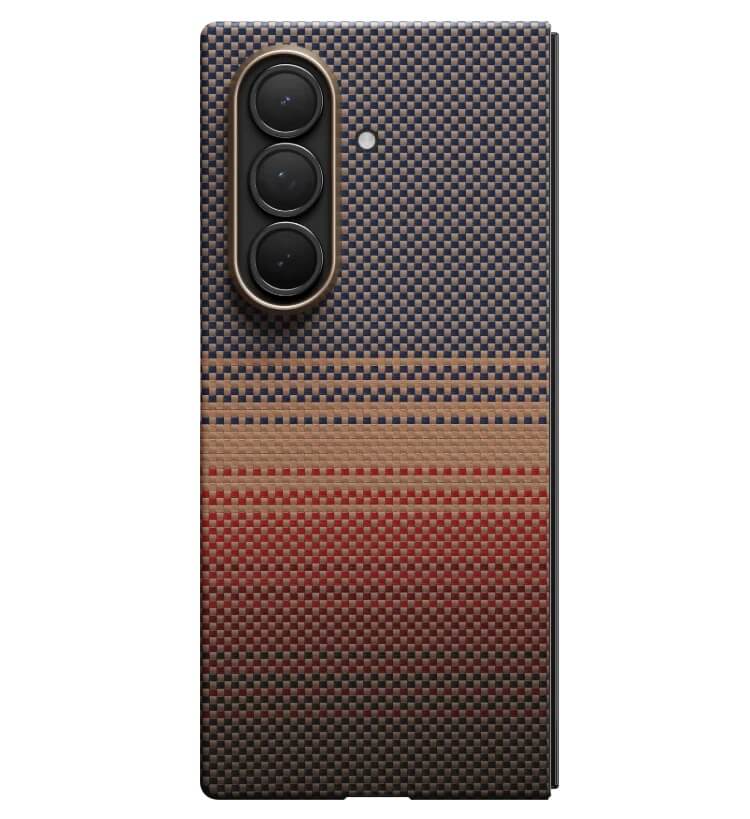 Magsafe Калъф за Samsung Z Fold 7, Pitaka Edge Sunset Case, Кафяв (2)