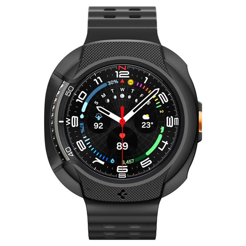 Калъф за Samsung Watch 8 Classic 46 mm, Spigen Liquid Air Case, Черен (4)