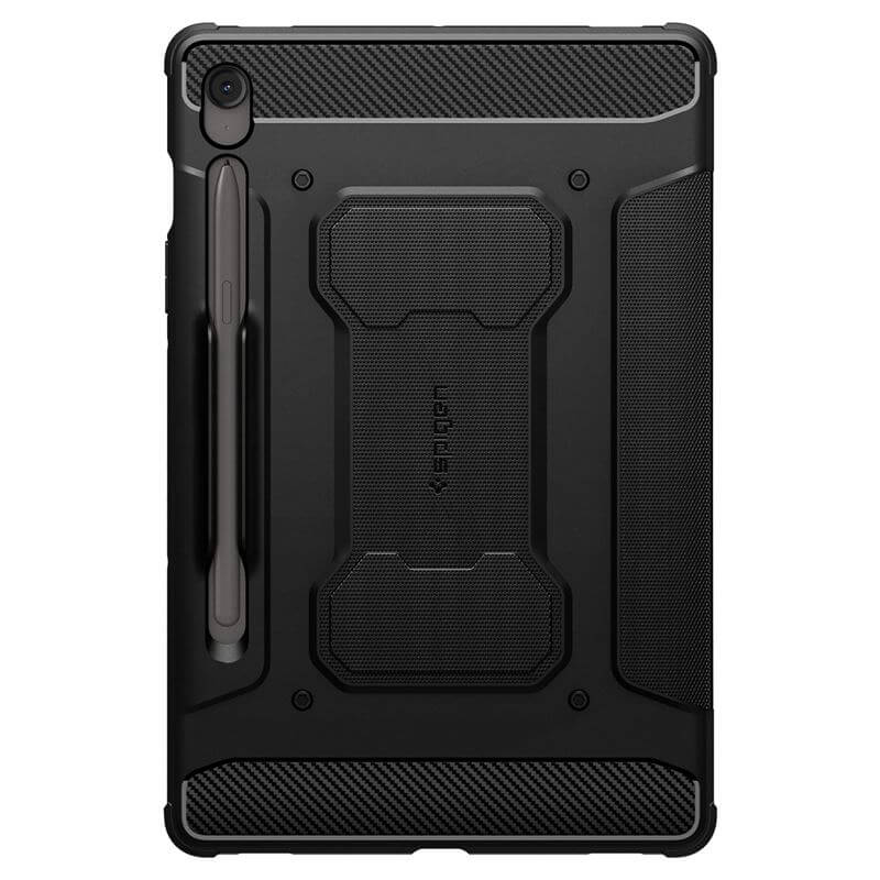 Противоударен Калъф за Samsung Tab S10 FE Plus 13.1", Spigen Rugged Armor Pro Case, Черен (2)