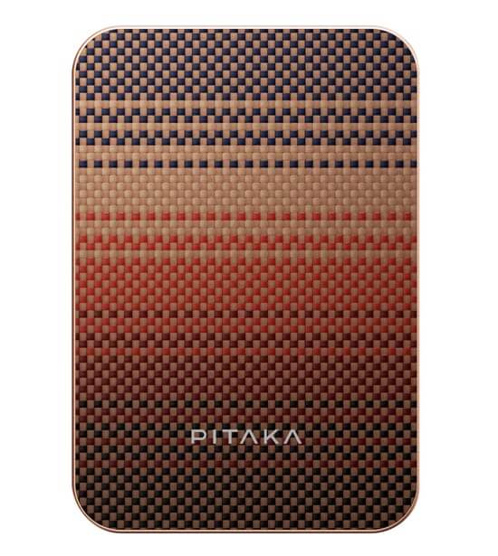 Magsafe Външна Батерия, Pitaka Aramid Magnetic 5000mAh Qi2 Sunset, Кафяв (2)