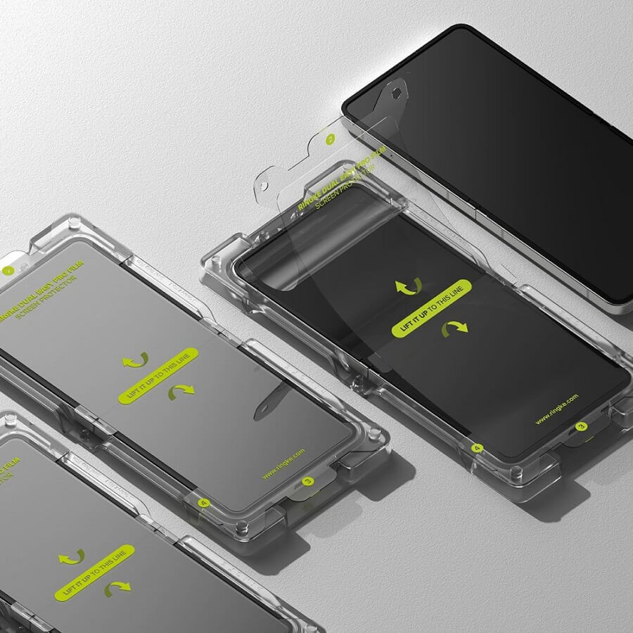 Протектор за Samsung Z Flip 7, Ringke Dual Easy Pro Film Glass 2бр., Прозрачен (5)