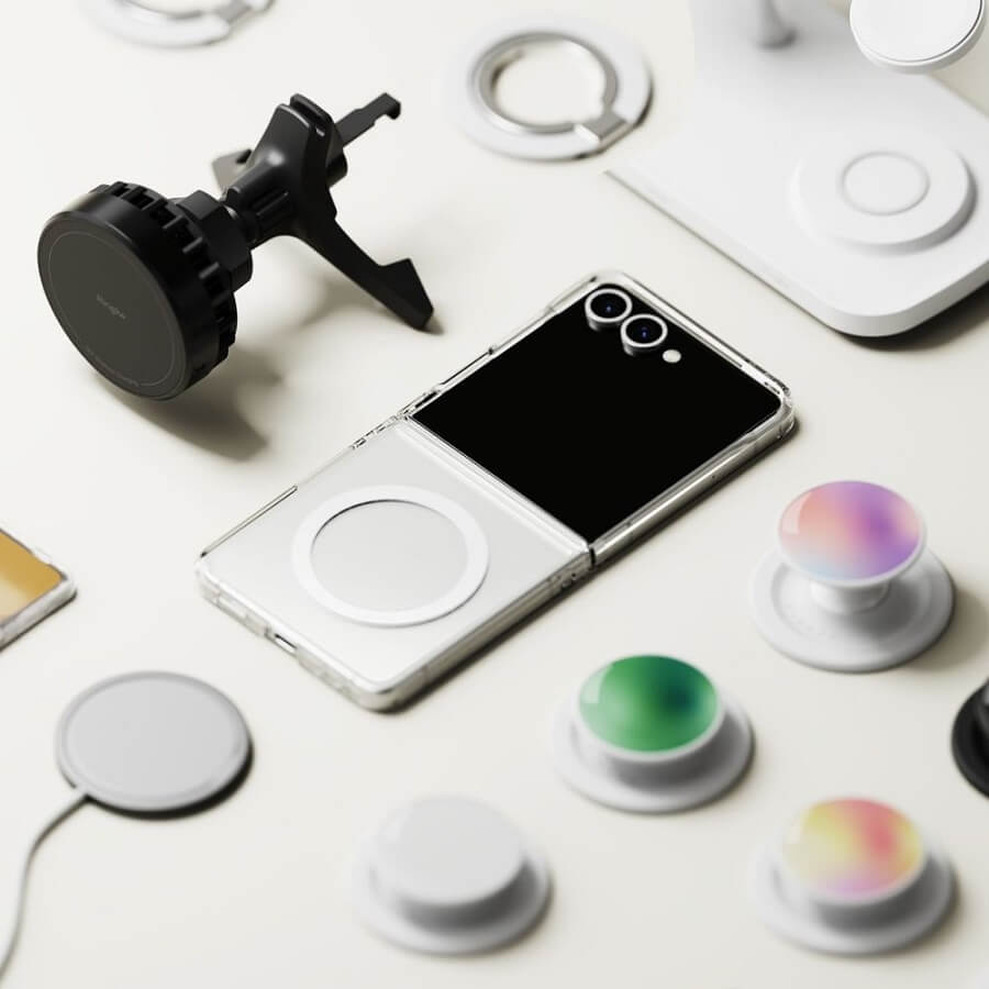 Magsafe Калъф за Samsung Z Flip 7, Ringke Slim Case, Прозрачен (7)