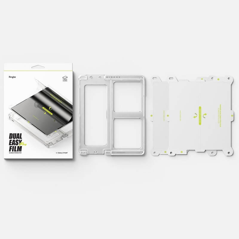 Протектор за Samsung Z Fold 7, Ringke Dual Easy Pro Film Glass 2бр., Прозрачен (7)