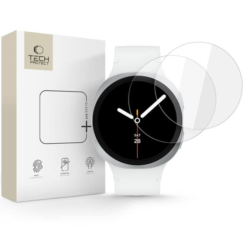 Протектор за Samsung Watch 8 40mm, Tech-Protect Glass Fit+ 2 бр., Прозрачен