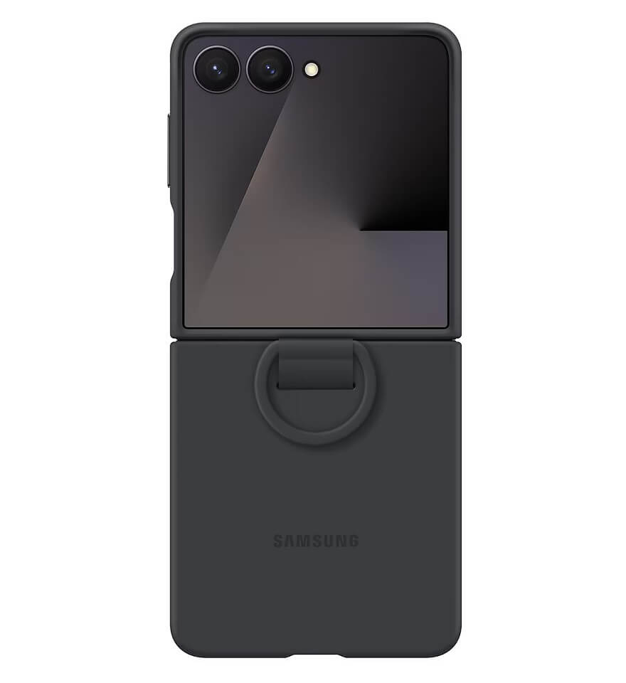 Оригинален Калъф Samsung Z Flip 7, Ring Case EF-PF766TBEGWW, Черен