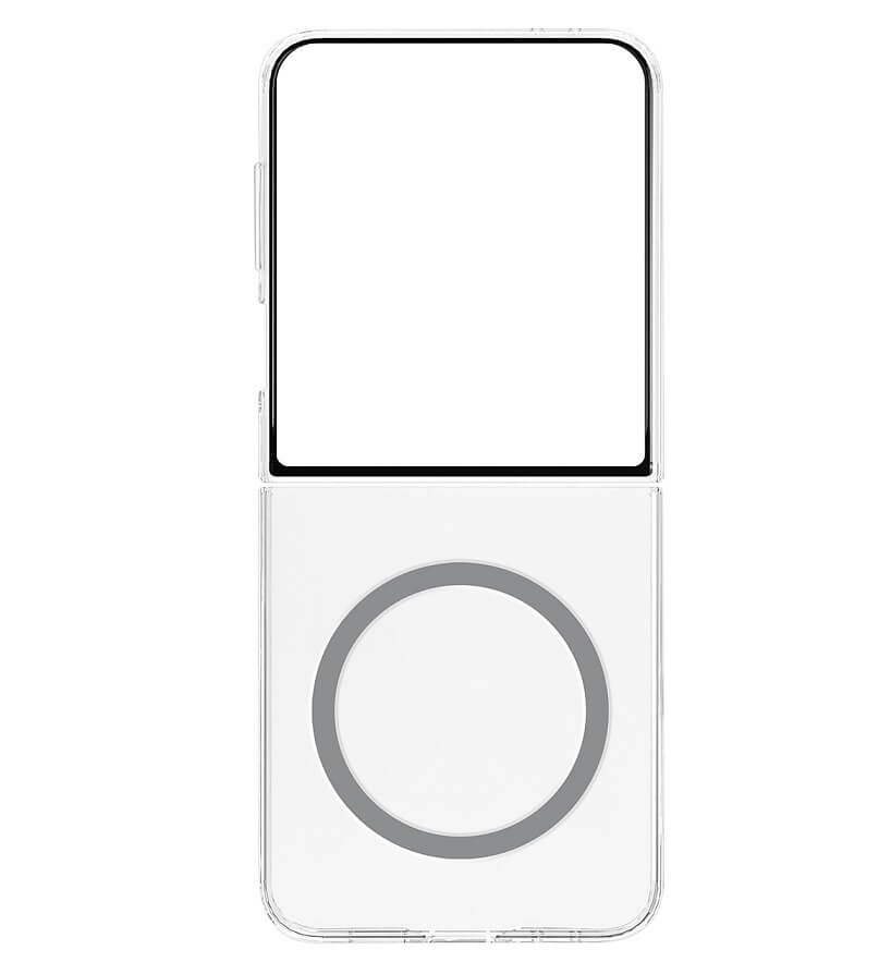 Magsafe Оригинален Калъф за Samsung Z Flip 7, Clear Magnet Case GP-FFF766YCATW, Прозрачен