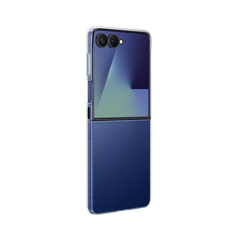 Оригинален Калъф за Samsung Z Flip 7, Clear Case EF-AF766CTEGWW, Прозрачен (5)