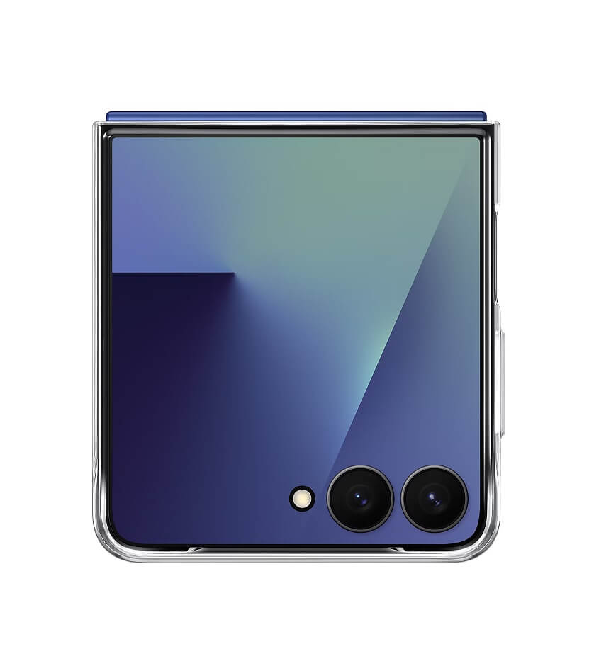 Оригинален Калъф за Samsung Z Flip 7, Clear Case EF-AF766CTEGWW, Прозрачен (3)
