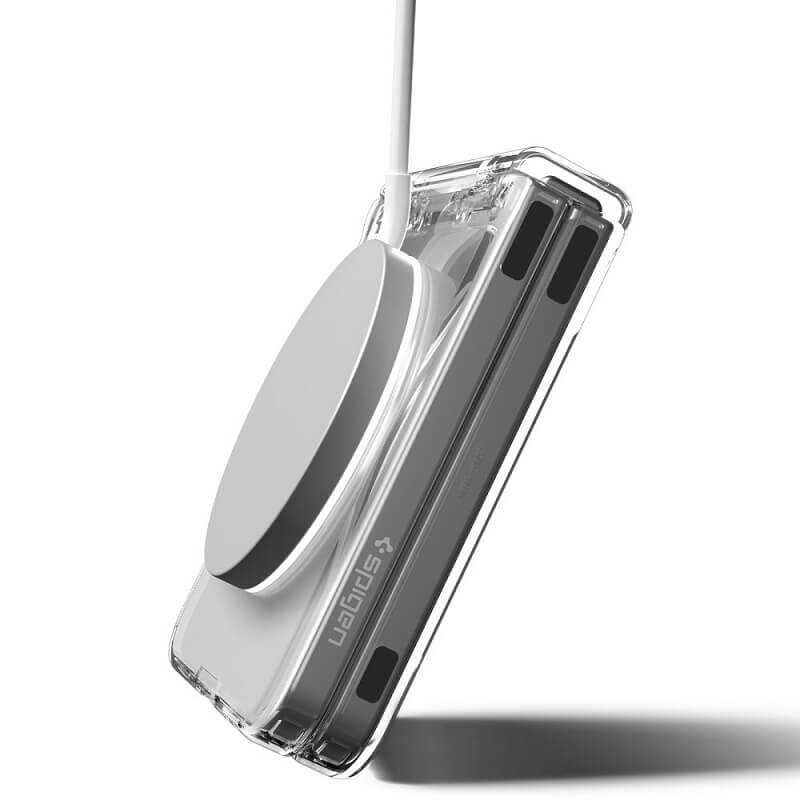 Magsafe Калъф с Предпазител за Samsung Z Flip 7, Spigen Ultra Hybrid Pro MagFit Case, Прозрачен (12)