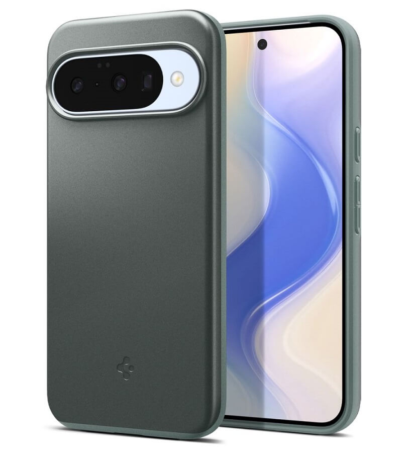 Magsafe Калъф за Google Pixel 10 Pro/ 10, Spigen Thin Fit Case, Зелен