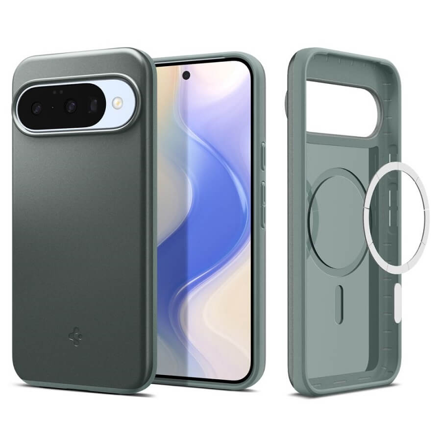 Magsafe Калъф за Google Pixel 10 Pro/ 10, Spigen Thin Fit Case, Зелен (3)