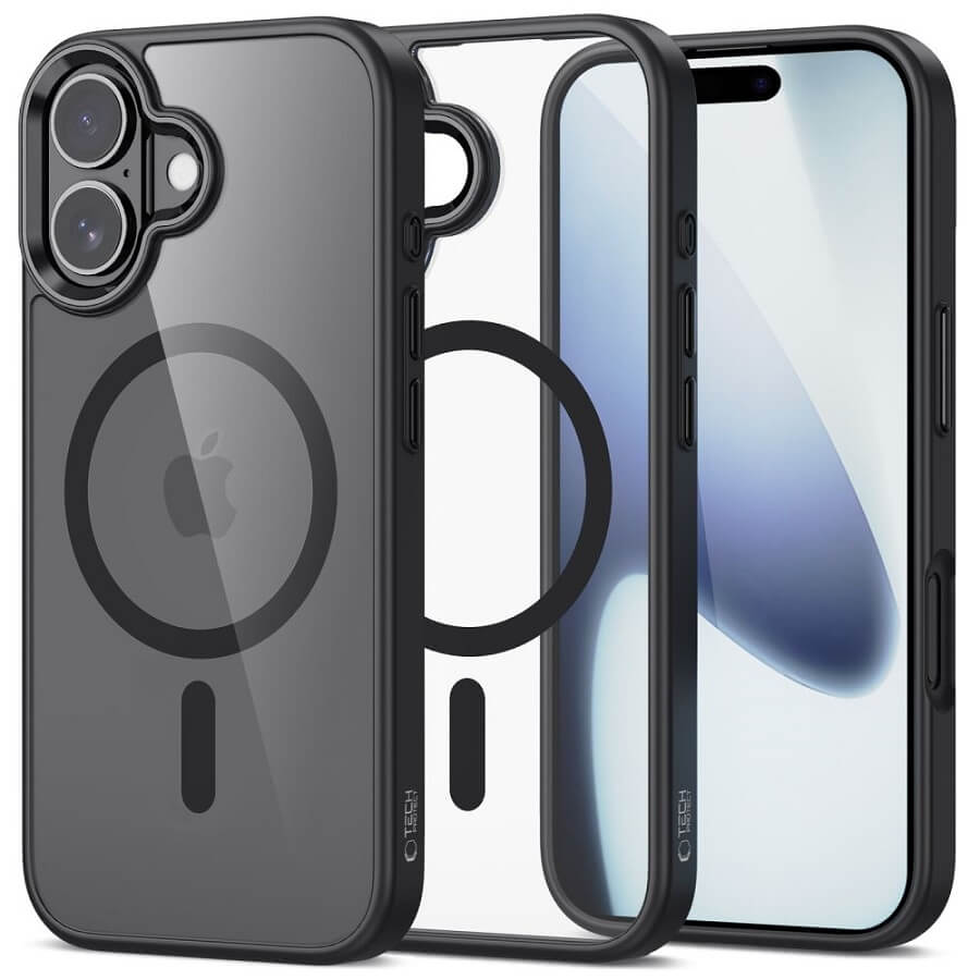 Magsafe Калъф за iPhone 17, Tech-Protect MagMat Case, Черен