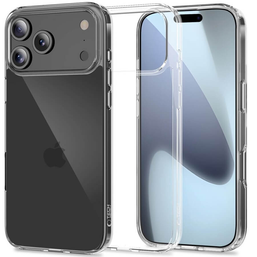 Калъф за iPhone 17 Pro, Tech-Protect FlexAir Hybrid Clear Case, Прозрачен