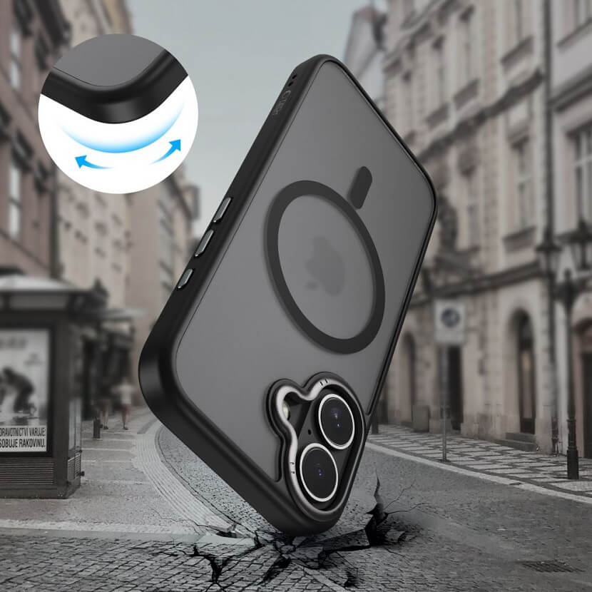 Magsafe Калъф за iPhone 17, Tech-Protect MagEdge Case, Черен (5)