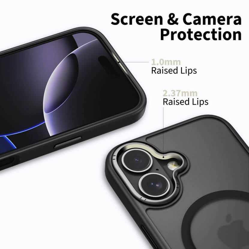 Magsafe Калъф за iPhone 17, Tech-Protect MagEdge Case, Черен (3)