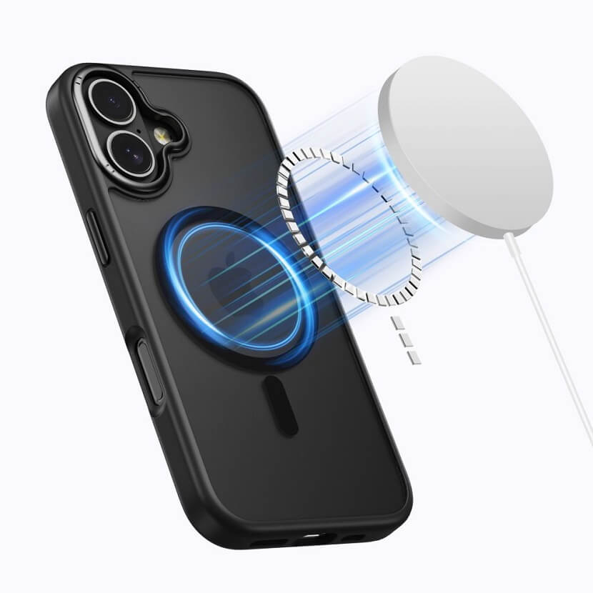 Magsafe Калъф за iPhone 17, Tech-Protect MagEdge Case, Черен (2)