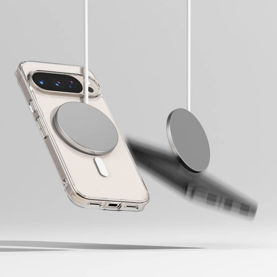 Magsafe Калъф за Google Pixel 10 Pro/ 10, Ringke Fusion Magnetic Case, Прозрачен (5)