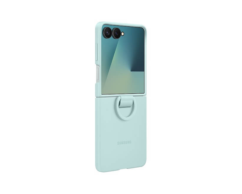 Оригинален Калъф за Samsung Z Flip 7, Ring Case EF-PF766TMEGWW, Зелен (6)