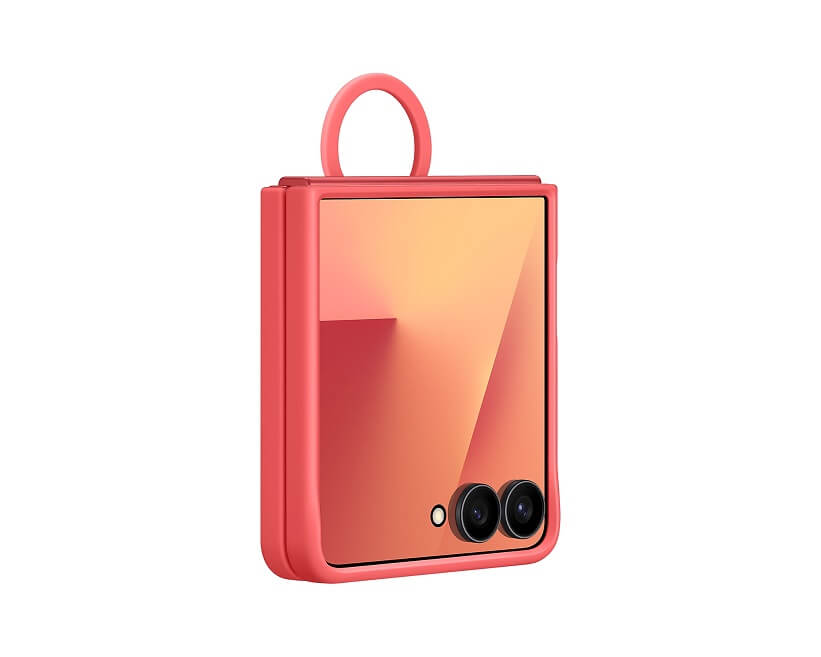 Оригинален Калъф за Samsung Z Flip 7, Ring Case EF-PF766TREGWW, Червен (3)