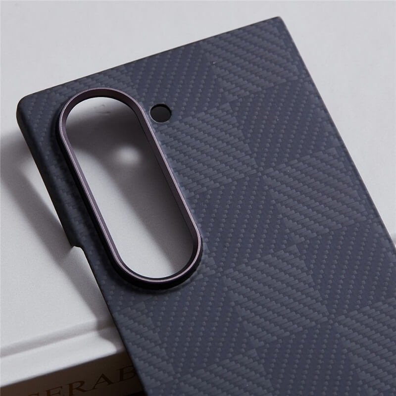 Magsafe Карбонов Калъф за Samsung Z Fold 5, Fiber Case, Черен (6)