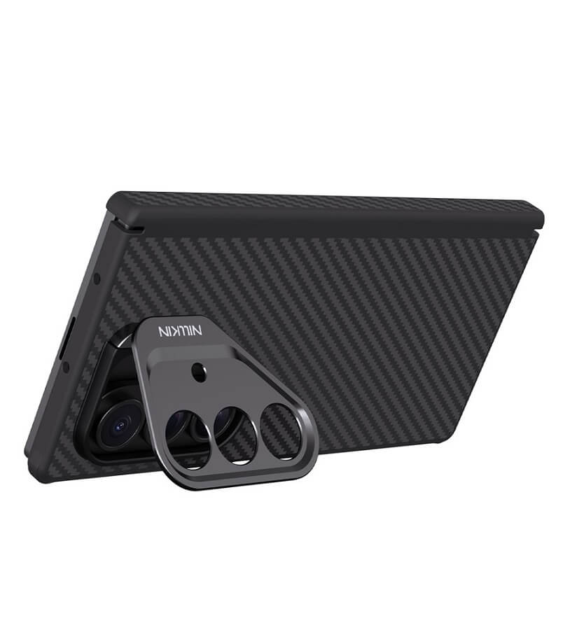 Magsafe Калъф за Samsung Z Fold 7, Nillkin Aramid Fiber CarboProp Case, Черен (3)