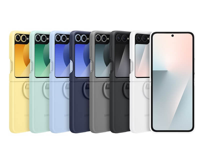 Оригинален Силиконов Калъф Samsung Z Flip 7 FE/Z Flip 6, Silicone Case EF-PF741TBEGWW, Черен (7)