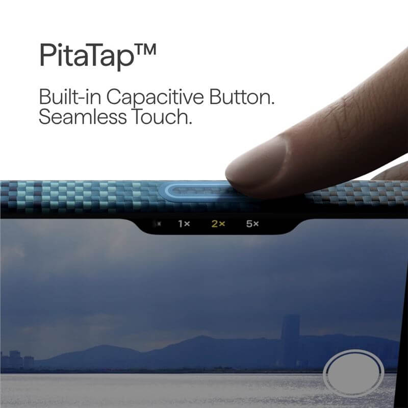 Magsafe Калъф за iPhone 17 Pro Max, Pitaka Edge Moonrise Case, Син (7)