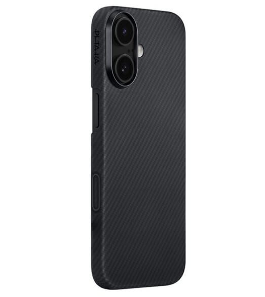 Magsafe Калъф за iPhone 17, Pitaka Edge Black-Gray Case, Черен