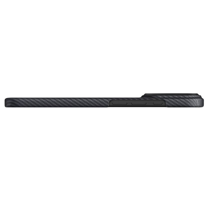 Magsafe Калъф за iPhone 17 Pro, Pitaka Edge Black-Gray Case, Черен (5)