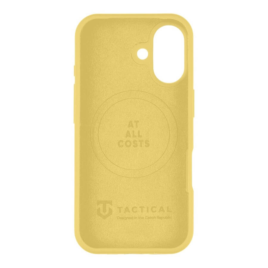 Magsafe Силиконов Калъф за iPhone 17, Tactical MagForce Velvet Smoothie Case, Жълт (4)