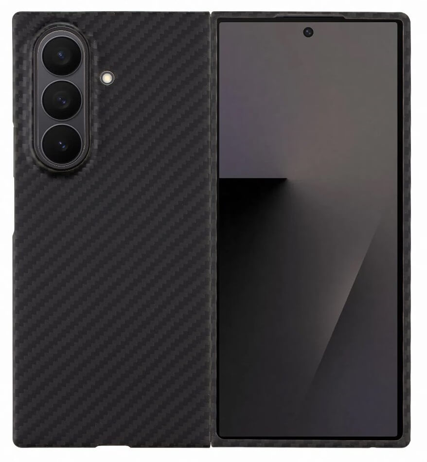 Magsafe Кевларен Калъф за Samsung Z Fold 7, Tactical MagForce Aramid Case, Черен