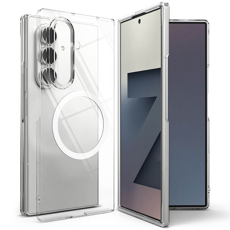 Magsafe Калъф за Samsung Z Fold 7, Ringke Slim Case, Прозрачен (3)
