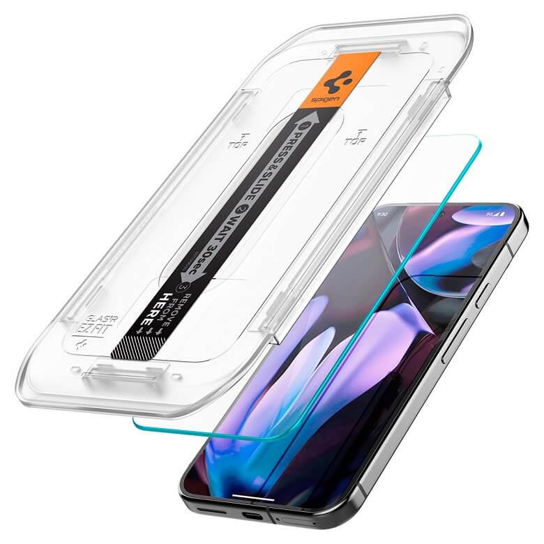 Стъклен Протектор за Google Pixel 10 Pro/ 10, Spigen EZ Fit Glass 2бр., Прозрачен (2)