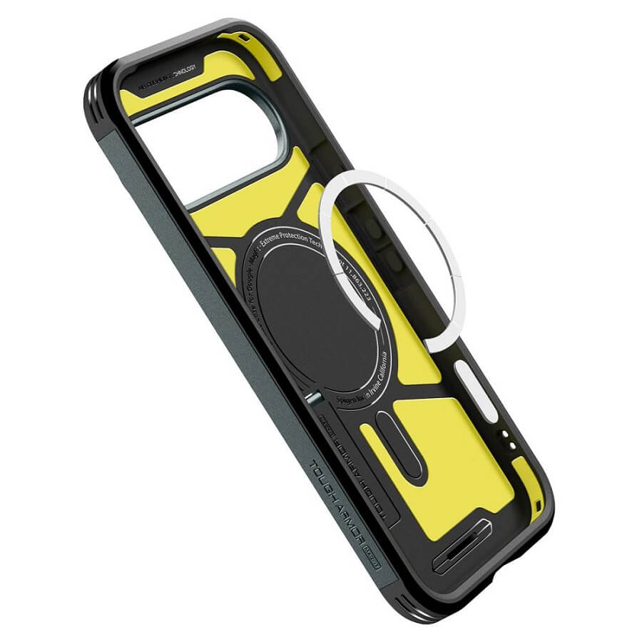 MagSafe Противоударен Калъф за Google Pixel 10 Pro/ 10, Spigen Tough Armor Case, Зелен (6)