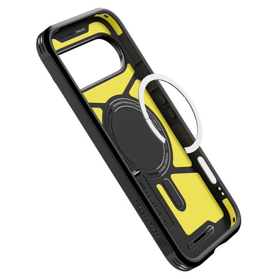 MagSafe Противоударен Калъф за Google Pixel 10 Pro/ 10, Spigen Tough Armor Case, Черен (7)