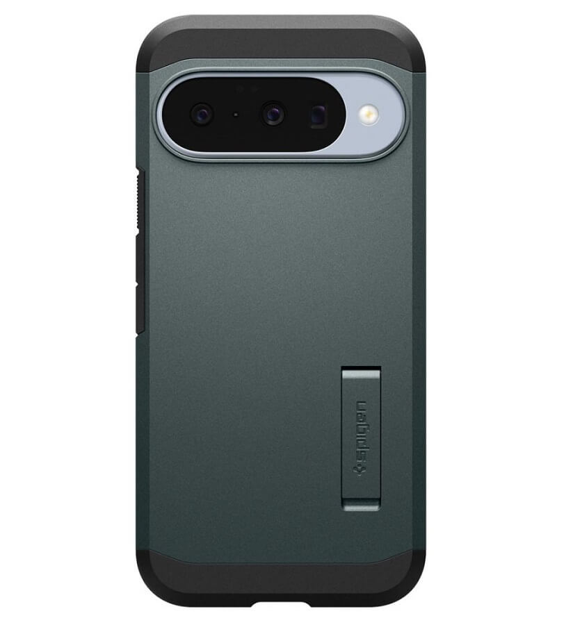 MagSafe Противоударен Калъф за Google Pixel 10 Pro/ 10, Spigen Tough Armor Case, Зелен