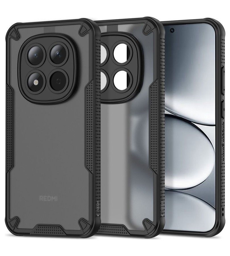 Противоударен Калъф за Xiaomi Redmi Note 15 Pro 5G, Tech-Protect Rugged Shield Case, Черен (2)