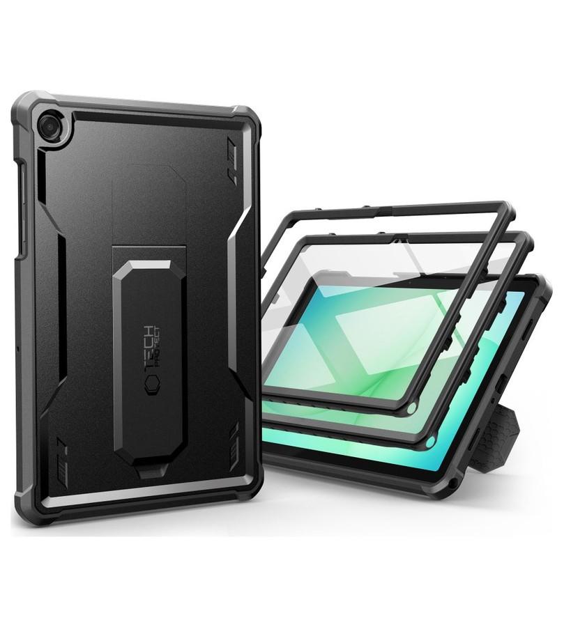 Противоударен Калъф за Samsung Tab A11 Plus/ A9 Plus 11", Tech-Protect Kevlar Pro Case, Черен