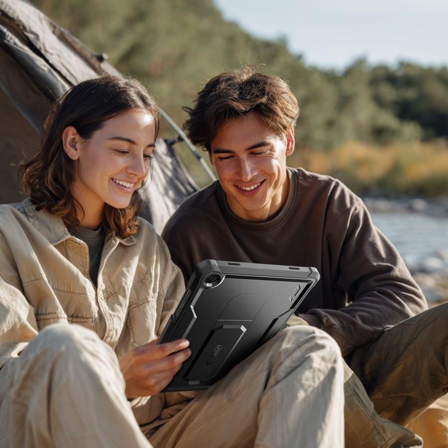 Противоударен Калъф за Samsung Tab A11 Plus/ A9 Plus 11", Tech-Protect Kevlar Pro Case, Черен (6)
